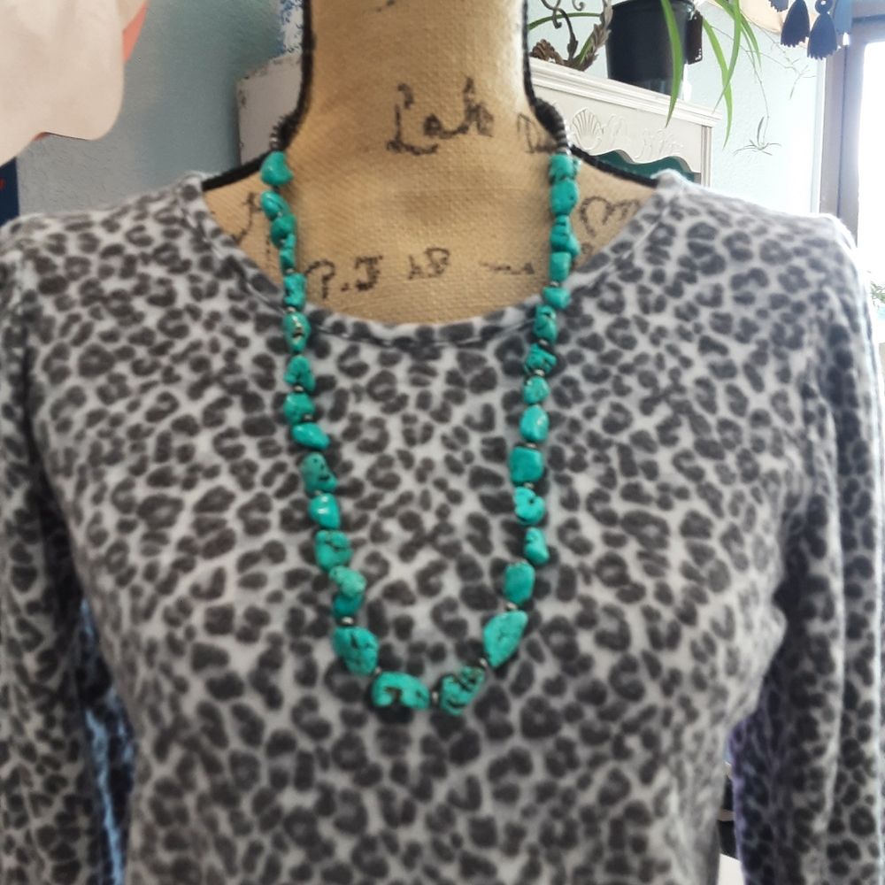 Cheekys Brand Faux Turquoise Necklace
